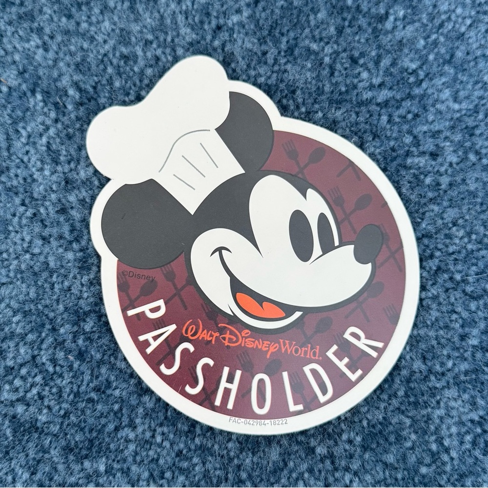 DISNEY | Annual Passholder Magnet - Mickey Mouse - chef - NEW